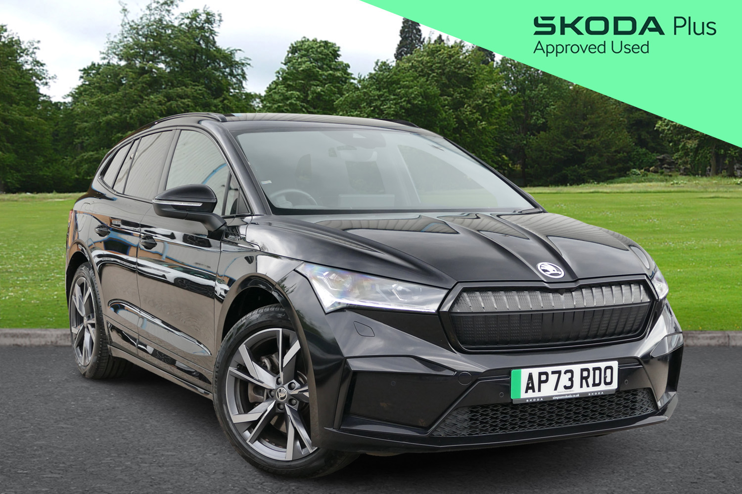 None skoda enyaq 82kwh 85x sportline plus suv 5dr electric auto 4wd (dc175kw) (286 ps) (0 ps) fuel electric transmission automatic mileage... photo